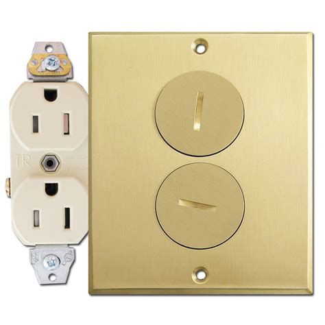 8 electrical floor box cover|floor mounted electrical outlet covers.